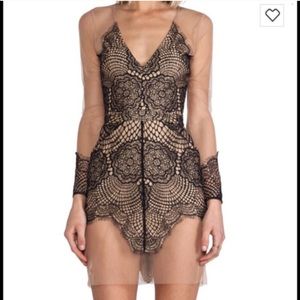 For love & lemons Antigua lace dress black